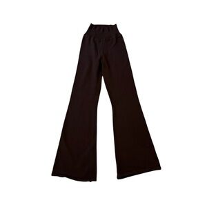 Harper & Ivy Chocolate Brown Flare Sweater Pants Size Medium